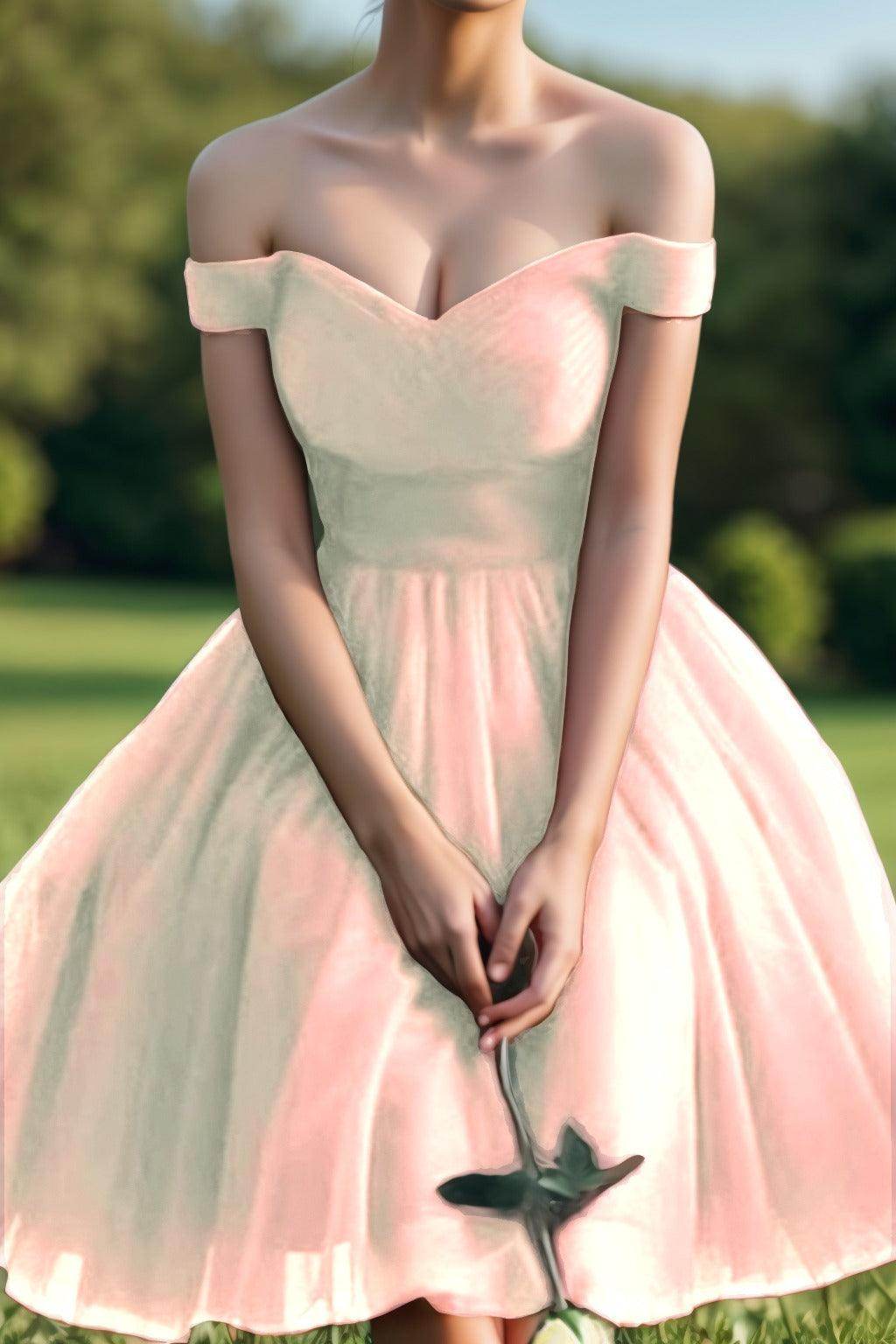 Princess Tea Length Tulle Homecoming Dresses CS0526 - COCOMELODY