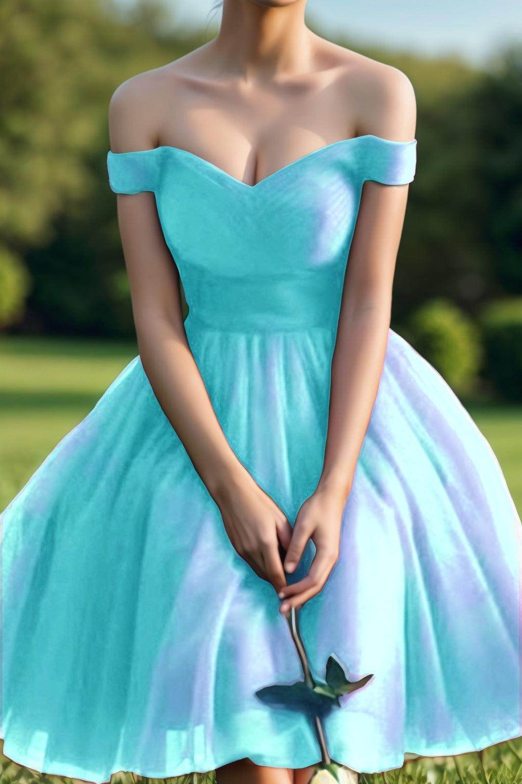 Princess Tea Length Tulle Homecoming Dresses CS0526 - COCOMELODY
