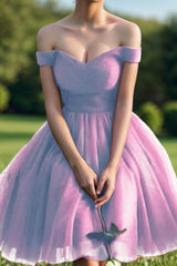Princess Tea Length Tulle Homecoming Dresses CS0526 - COCOMELODY
