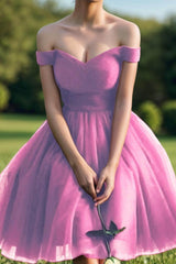 Princess Tea Length Tulle Homecoming Dresses CS0526 - COCOMELODY