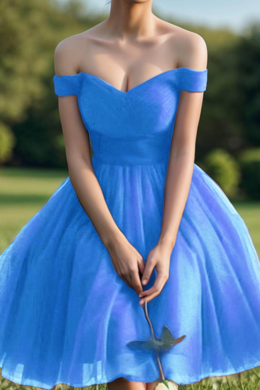 Princess Tea Length Tulle Homecoming Dresses CS0526 - COCOMELODY