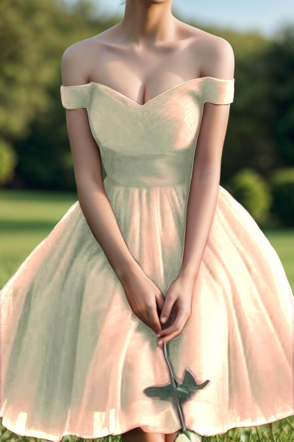 Princess Tea Length Tulle Homecoming Dresses CS0526 - COCOMELODY