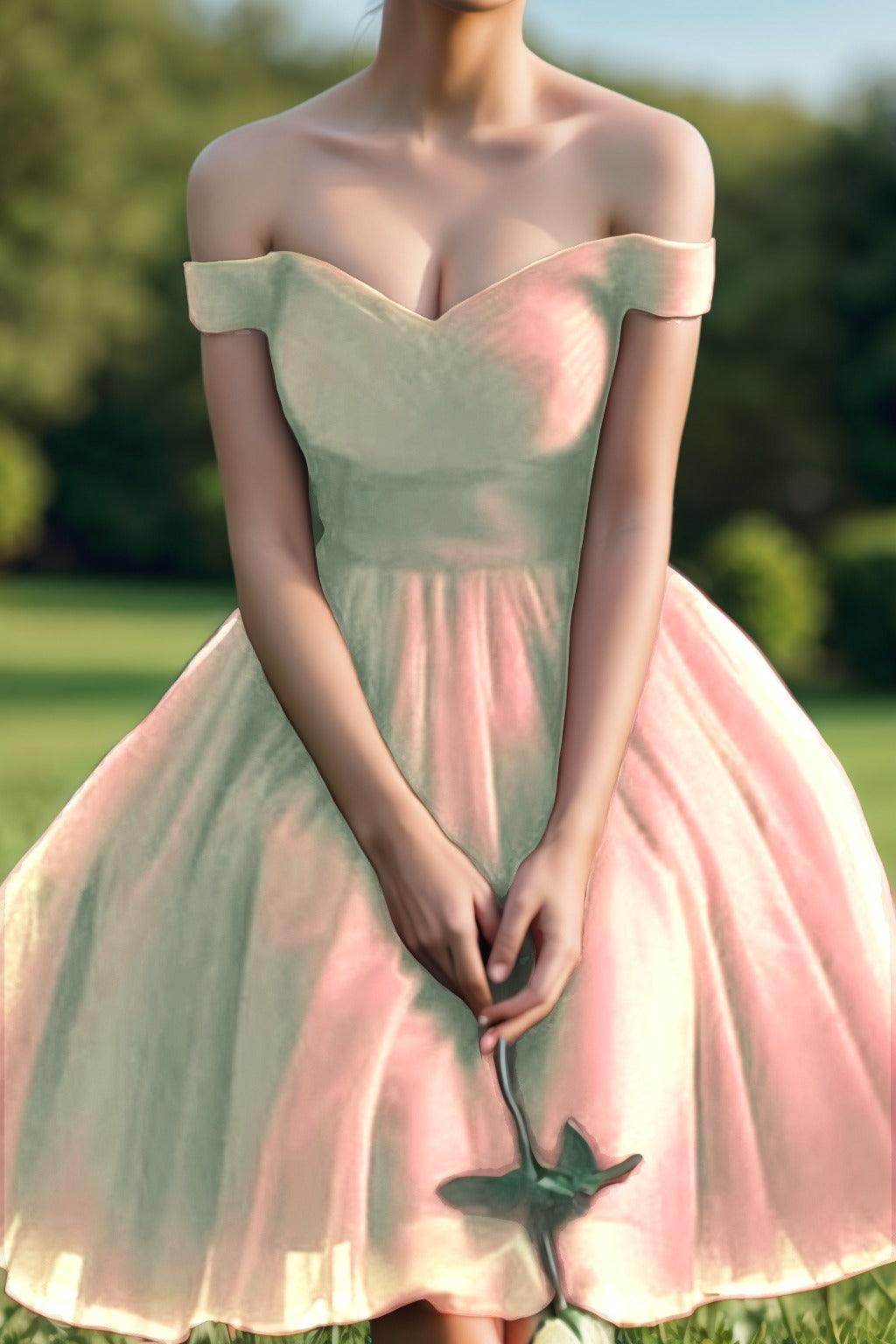 Princess Tea Length Tulle Homecoming Dresses CS0526 - COCOMELODY