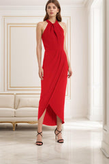 Sheath-Column High-Low Forged Chiffon Graduation Dresses CS0537 - COCOMELODY