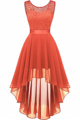 Asymmetrical High-Low Chiffon Graduation Dresses CS0543 - COCOMELODY
