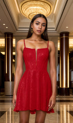 Sheath-Column Short-Mini Sequined Graduation Dresses CS0547 - COCOMELODY