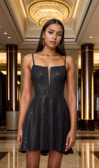 Sheath-Column Short-Mini Sequined Graduation Dresses CS0547 - COCOMELODY