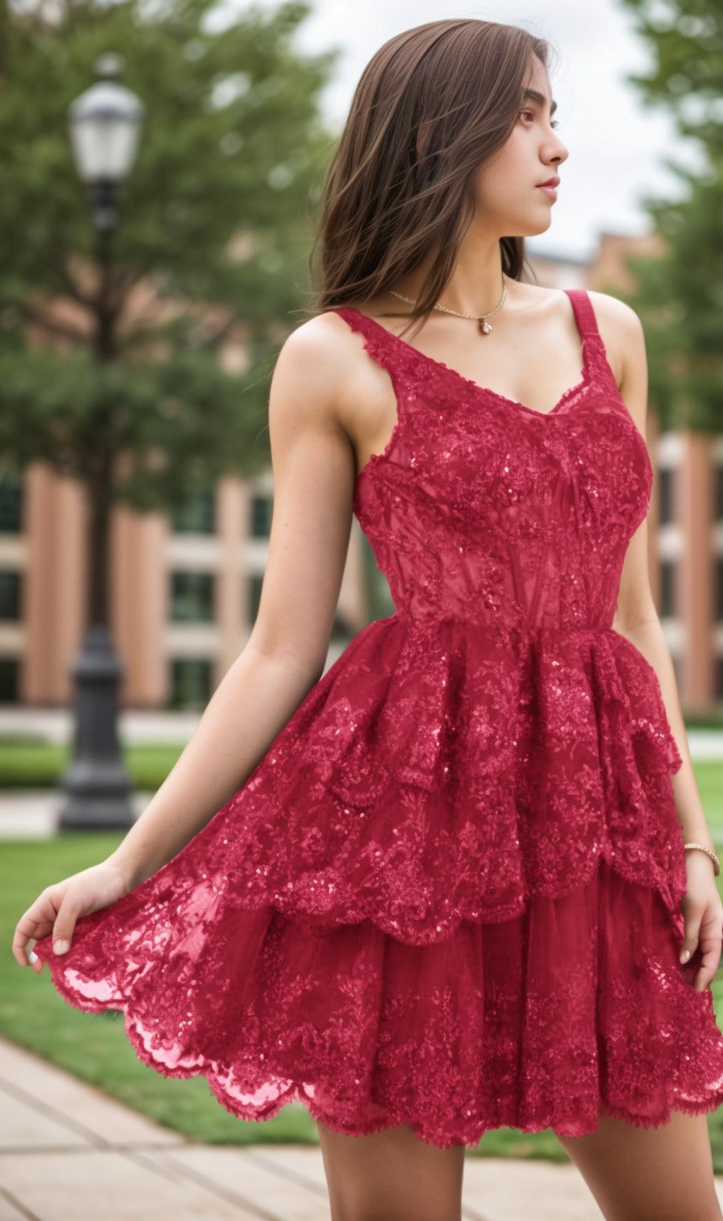 A-Line Short-Mini Tulle Graduation Dresses CS0548 - COCOMELODY