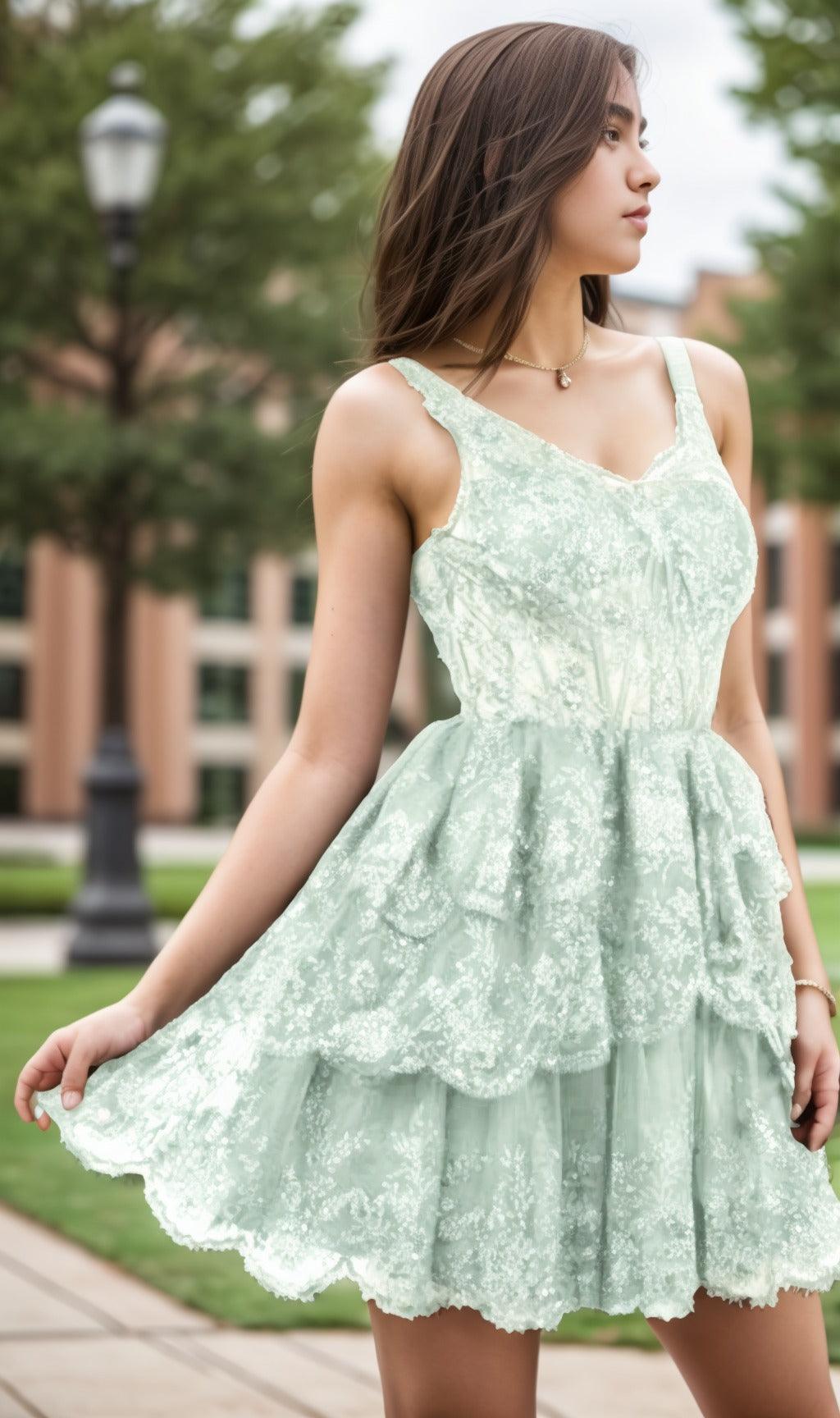 A-Line Short-Mini Tulle Graduation Dresses CS0548 - COCOMELODY