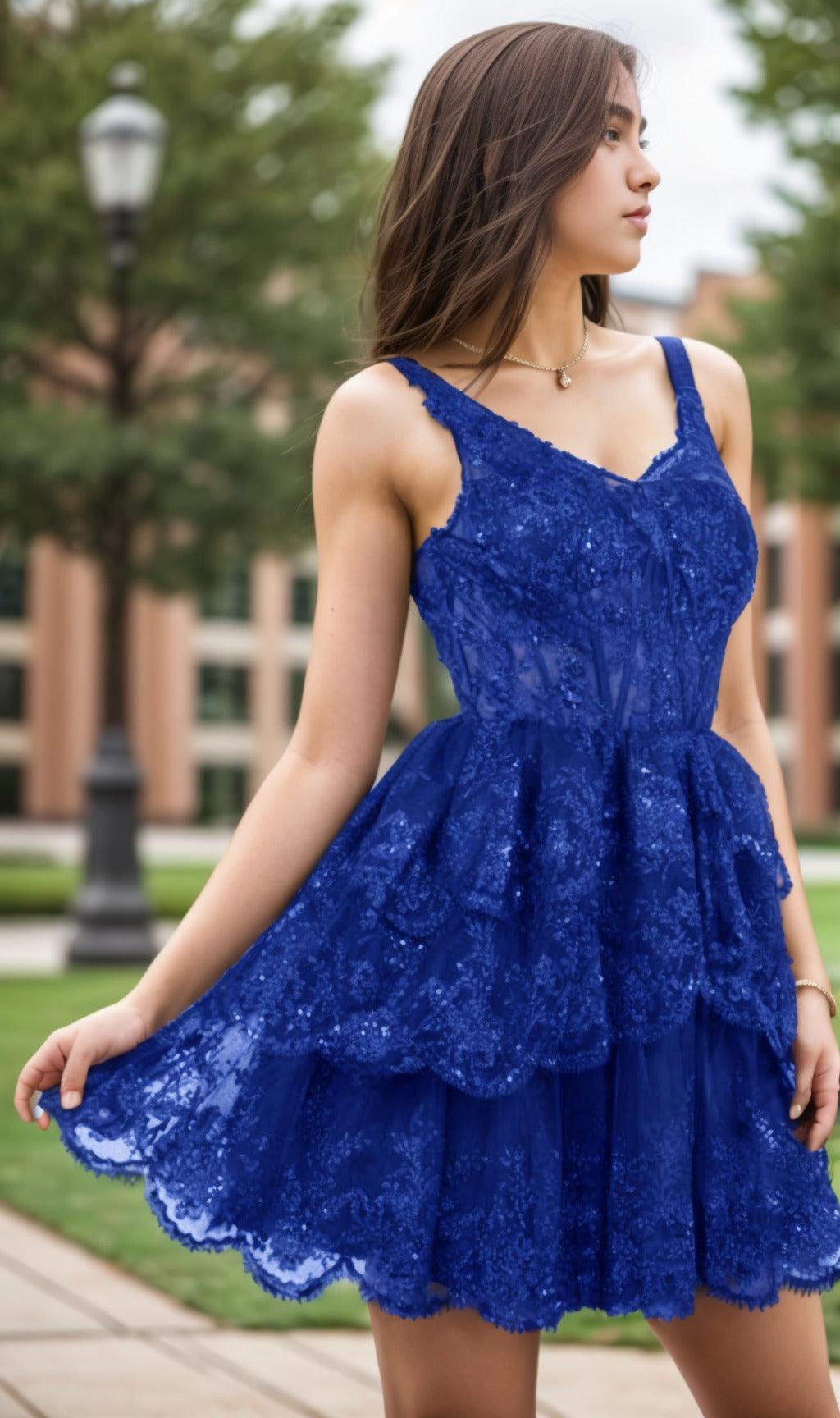 A-Line Short-Mini Tulle Graduation Dresses CS0548 - COCOMELODY
