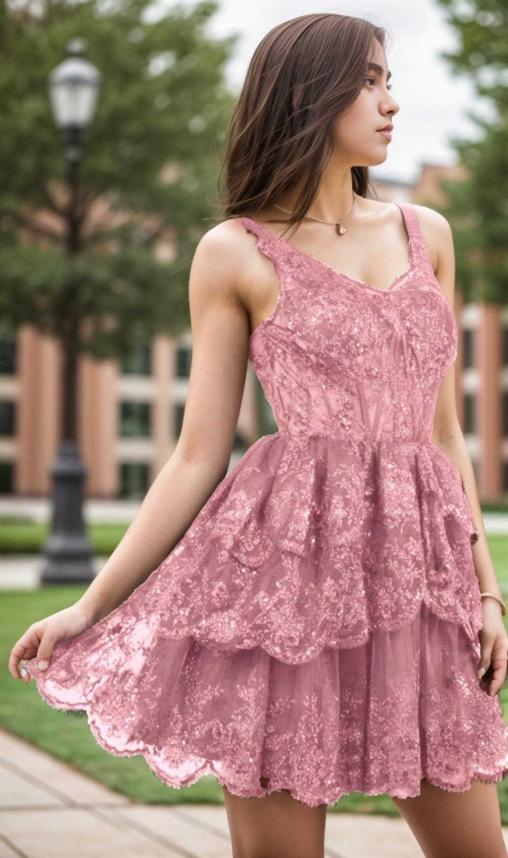 A-Line Short-Mini Tulle Graduation Dresses CS0548 - COCOMELODY