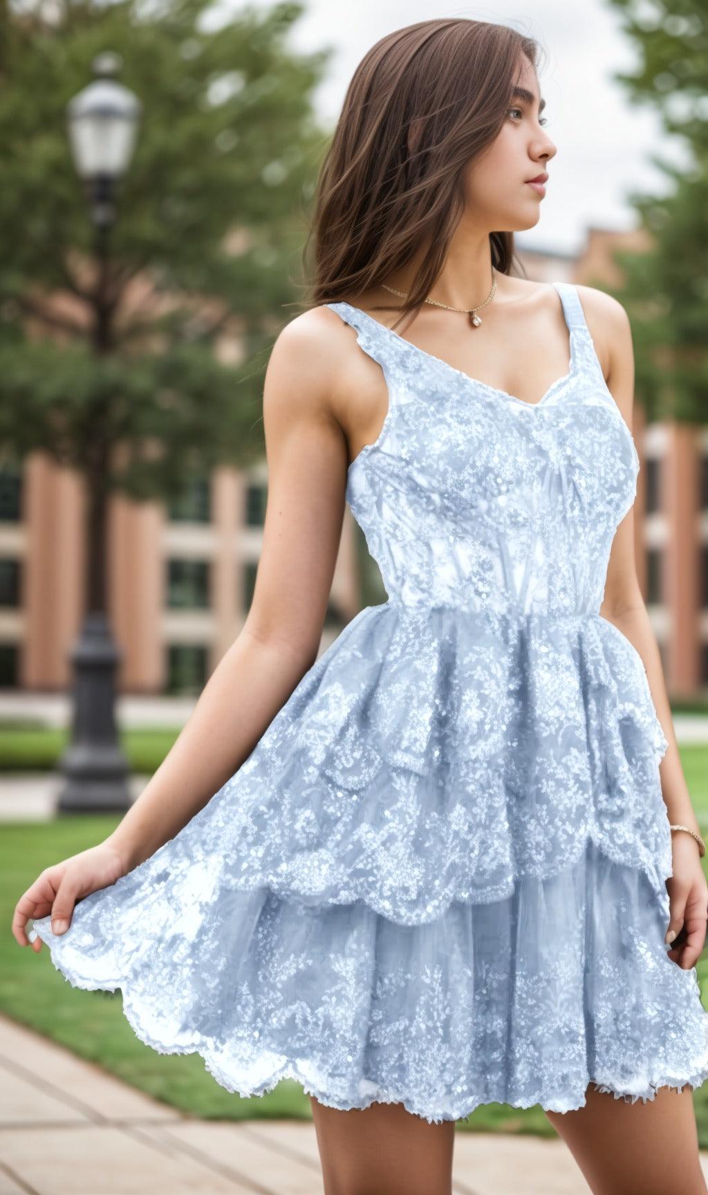 A-Line Short-Mini Tulle Graduation Dresses CS0548 - COCOMELODY