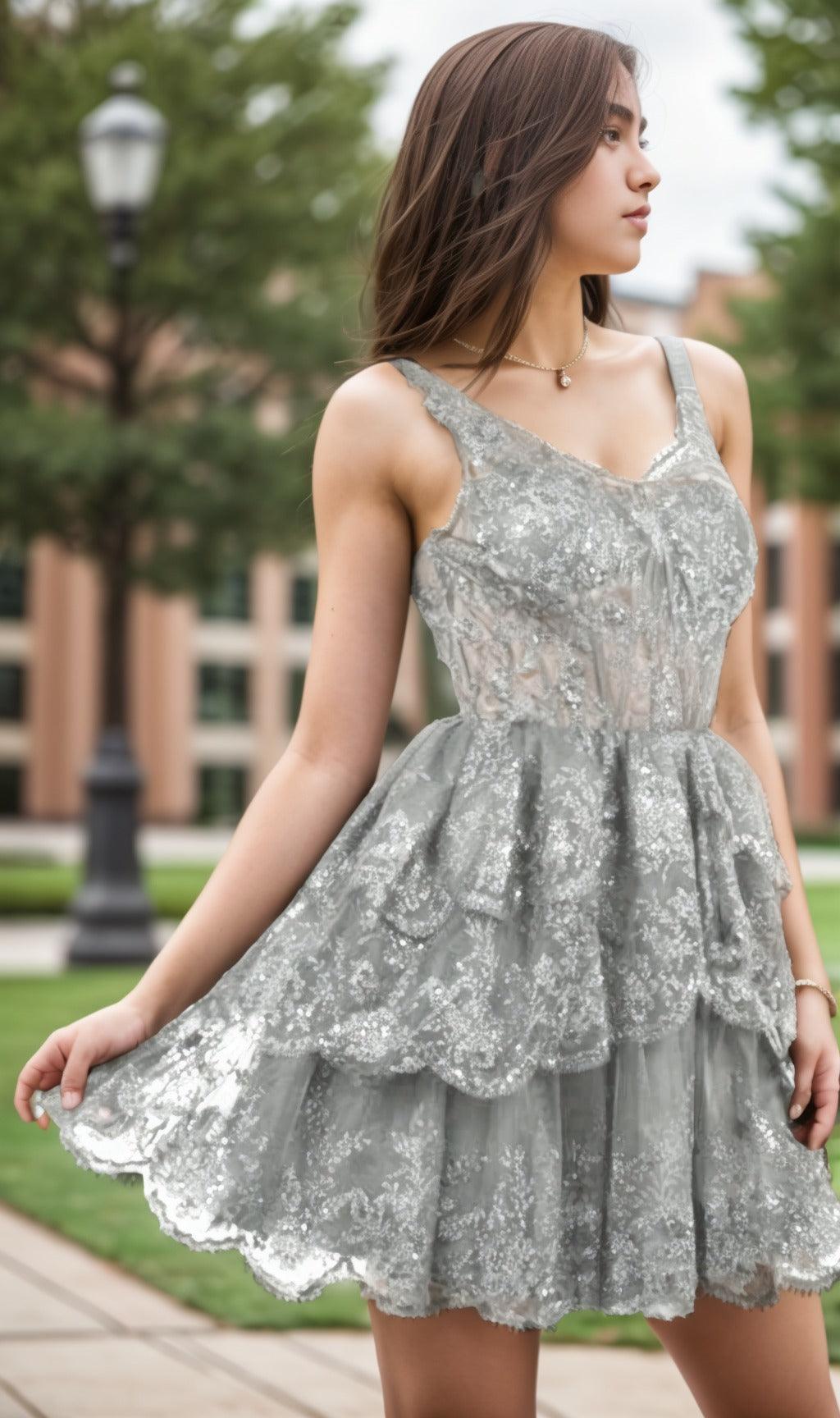 A-Line Short-Mini Tulle Graduation Dresses CS0548 - COCOMELODY