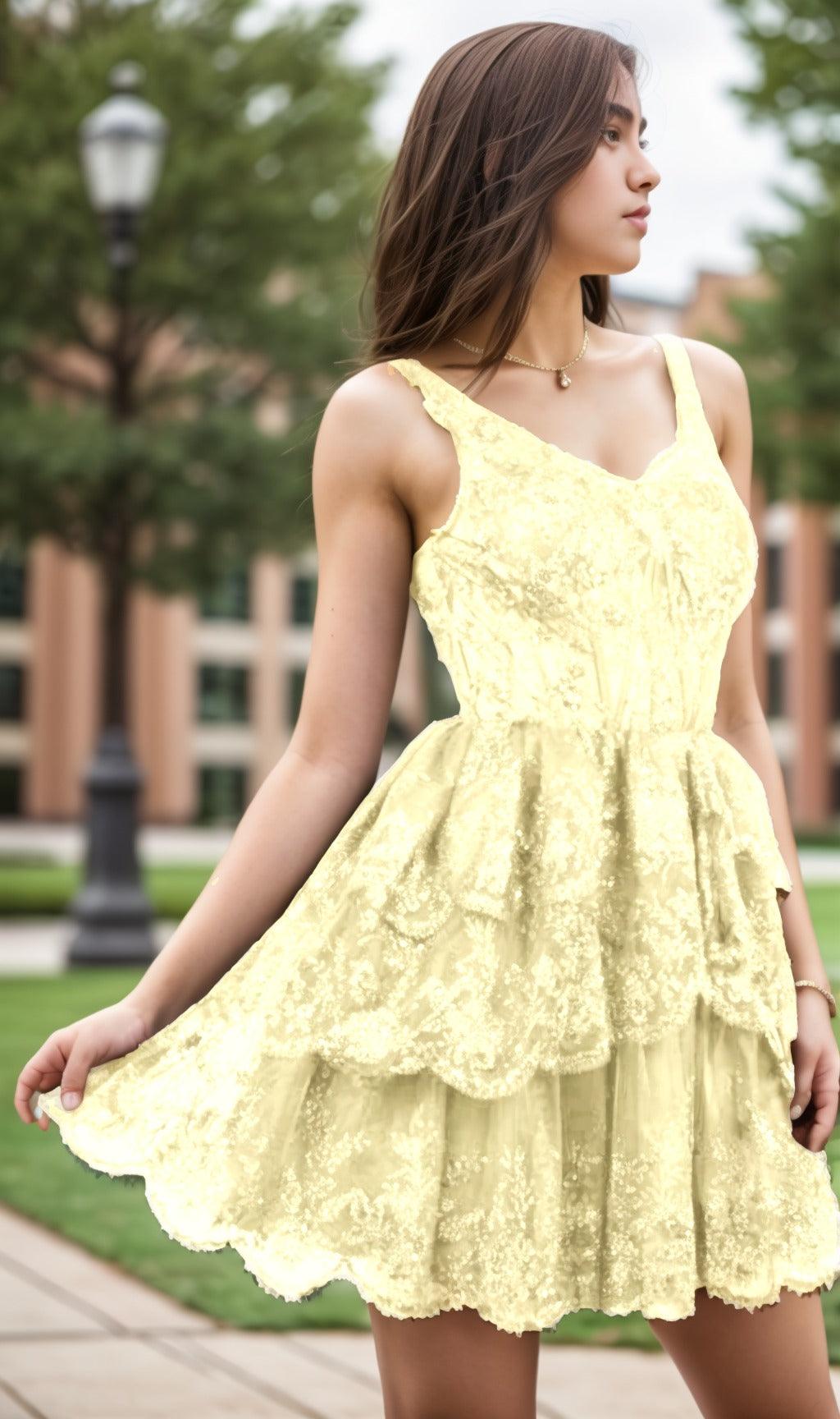 A-Line Short-Mini Tulle Graduation Dresses CS0548 - COCOMELODY