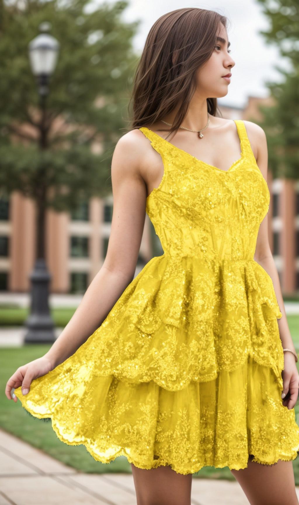 A-Line Short-Mini Tulle Graduation Dresses CS0548 - COCOMELODY