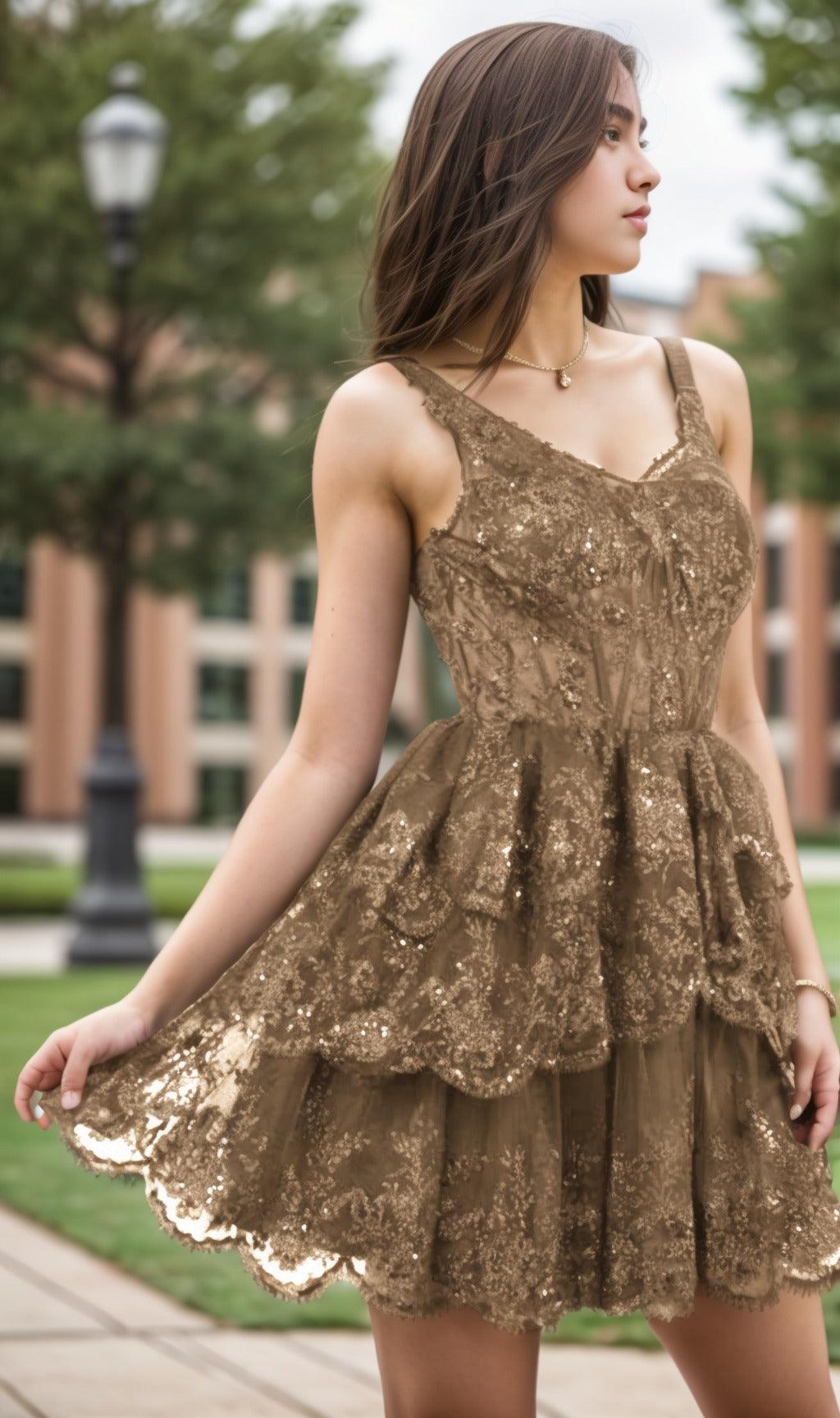 A-Line Short-Mini Tulle Graduation Dresses CS0548 - COCOMELODY