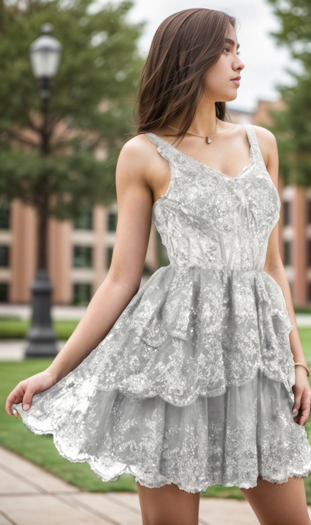 A-Line Short-Mini Tulle Graduation Dresses CS0548 - COCOMELODY