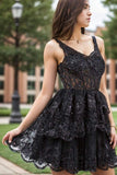 A-Line Short-Mini Tulle Graduation Dresses CS0548 - COCOMELODY