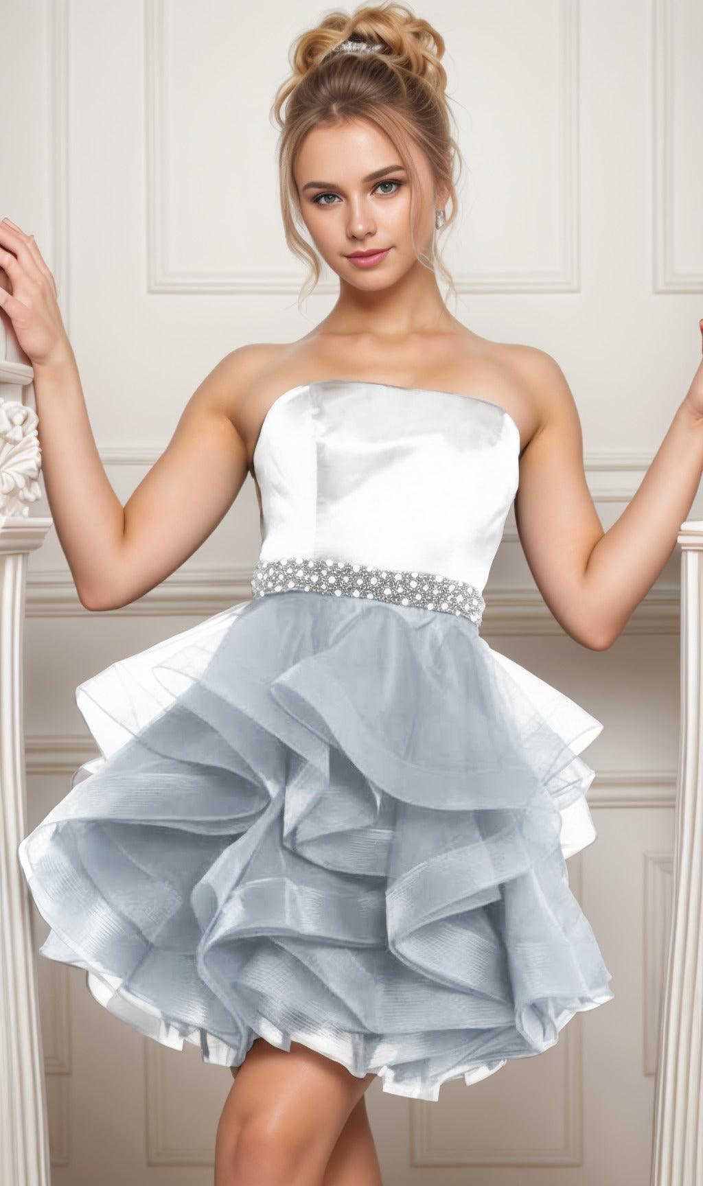 Ball Gown Short-Mini Organza Graduation Dresses CS0550 - COCOMELODY