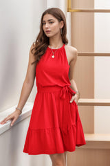 A-Line Knee Length Silk-Like Graduation Dresses CS0552 - COCOMELODY