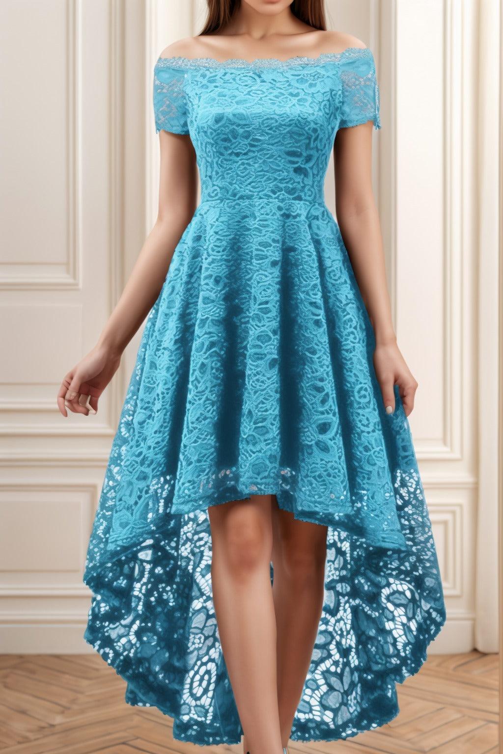 A-Line High-Low Silk-Like Graduation Dresses CS0562 - COCOMELODY