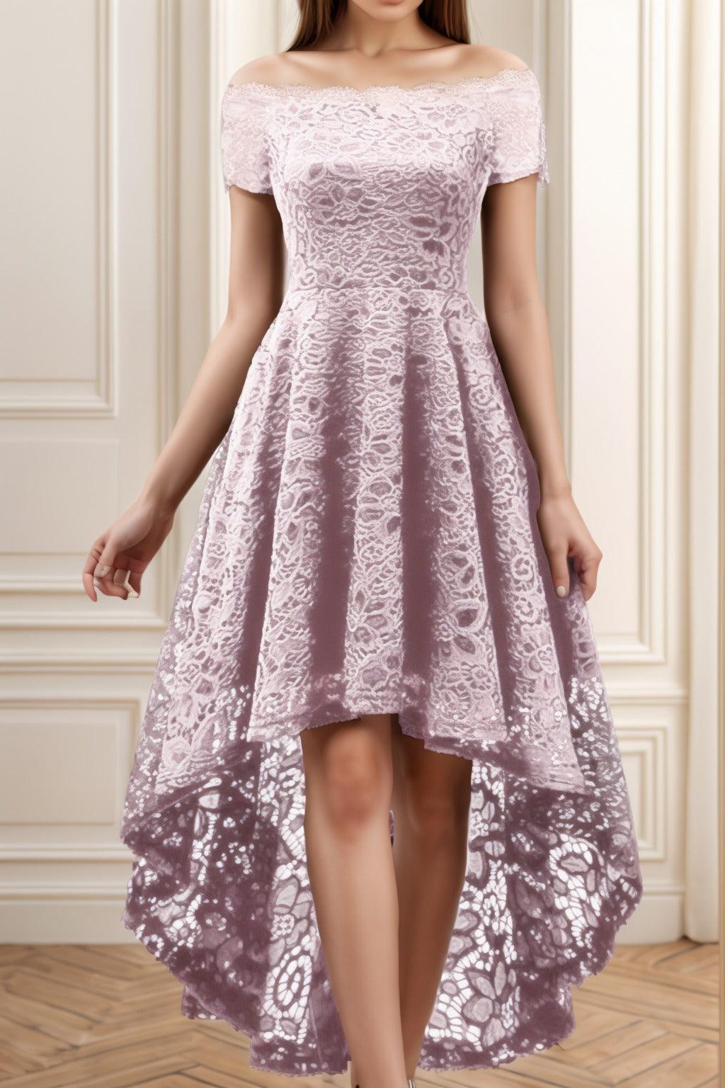 A-Line High-Low Silk-Like Graduation Dresses CS0562 - COCOMELODY