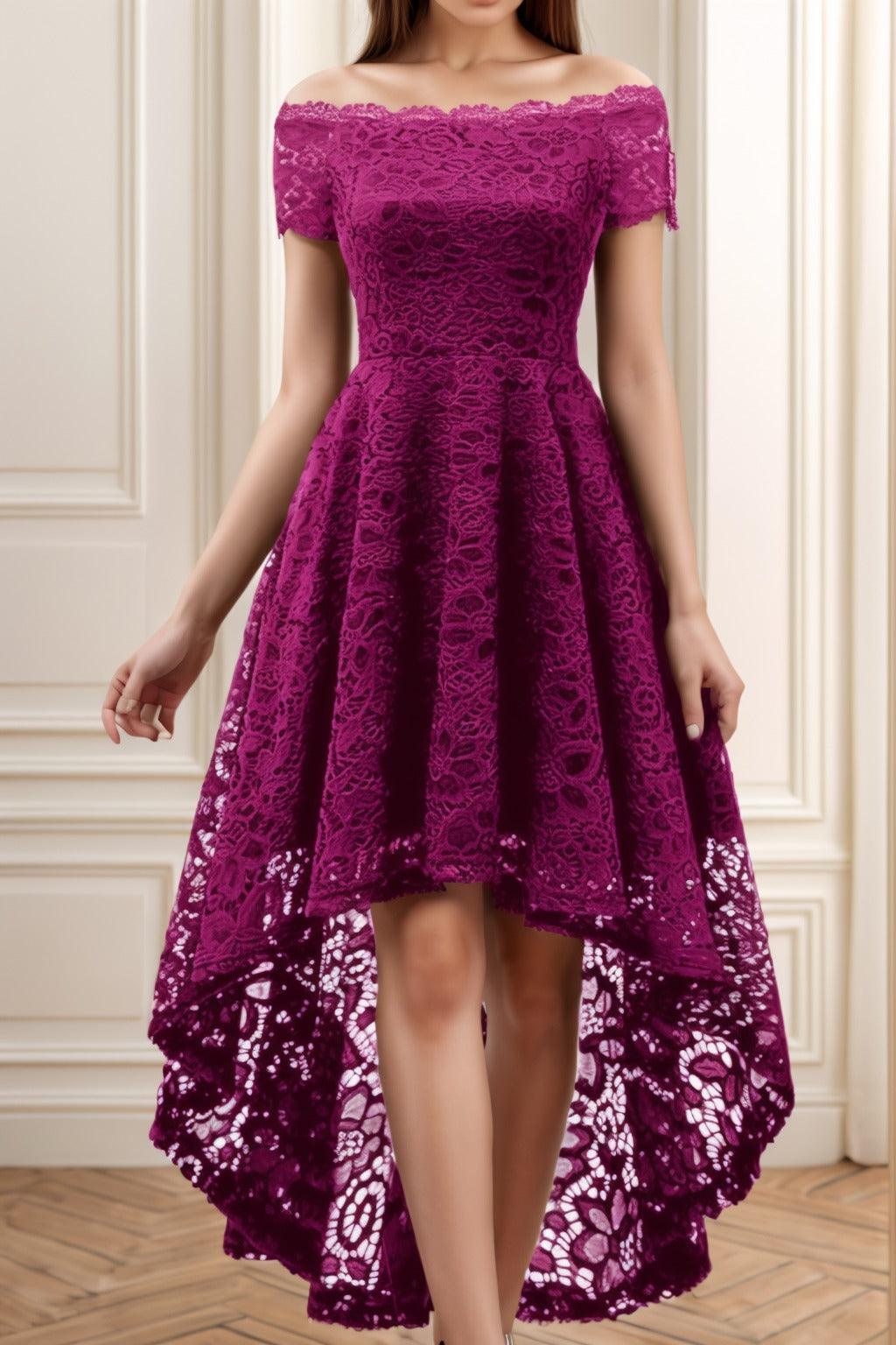 A-Line High-Low Silk-Like Graduation Dresses CS0562 - COCOMELODY