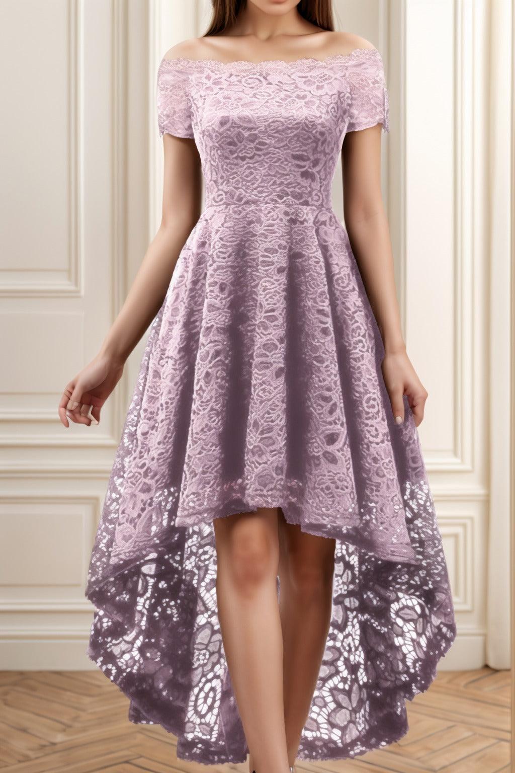A-Line High-Low Silk-Like Graduation Dresses CS0562 - COCOMELODY