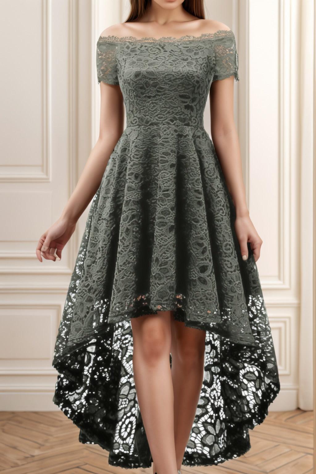 A-Line High-Low Silk-Like Graduation Dresses CS0562 - COCOMELODY