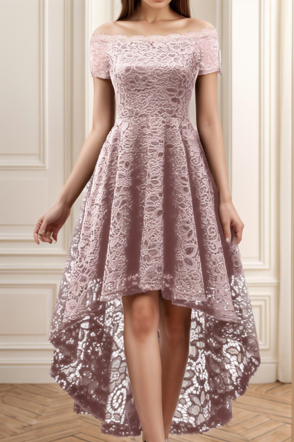 A-Line High-Low Silk-Like Graduation Dresses CS0562 - COCOMELODY