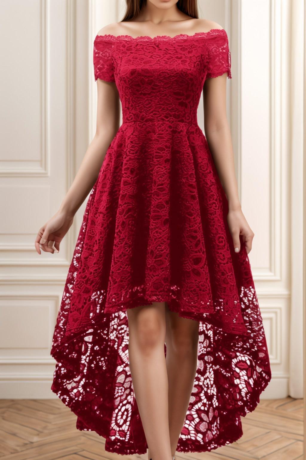 A-Line High-Low Silk-Like Graduation Dresses CS0562 - COCOMELODY