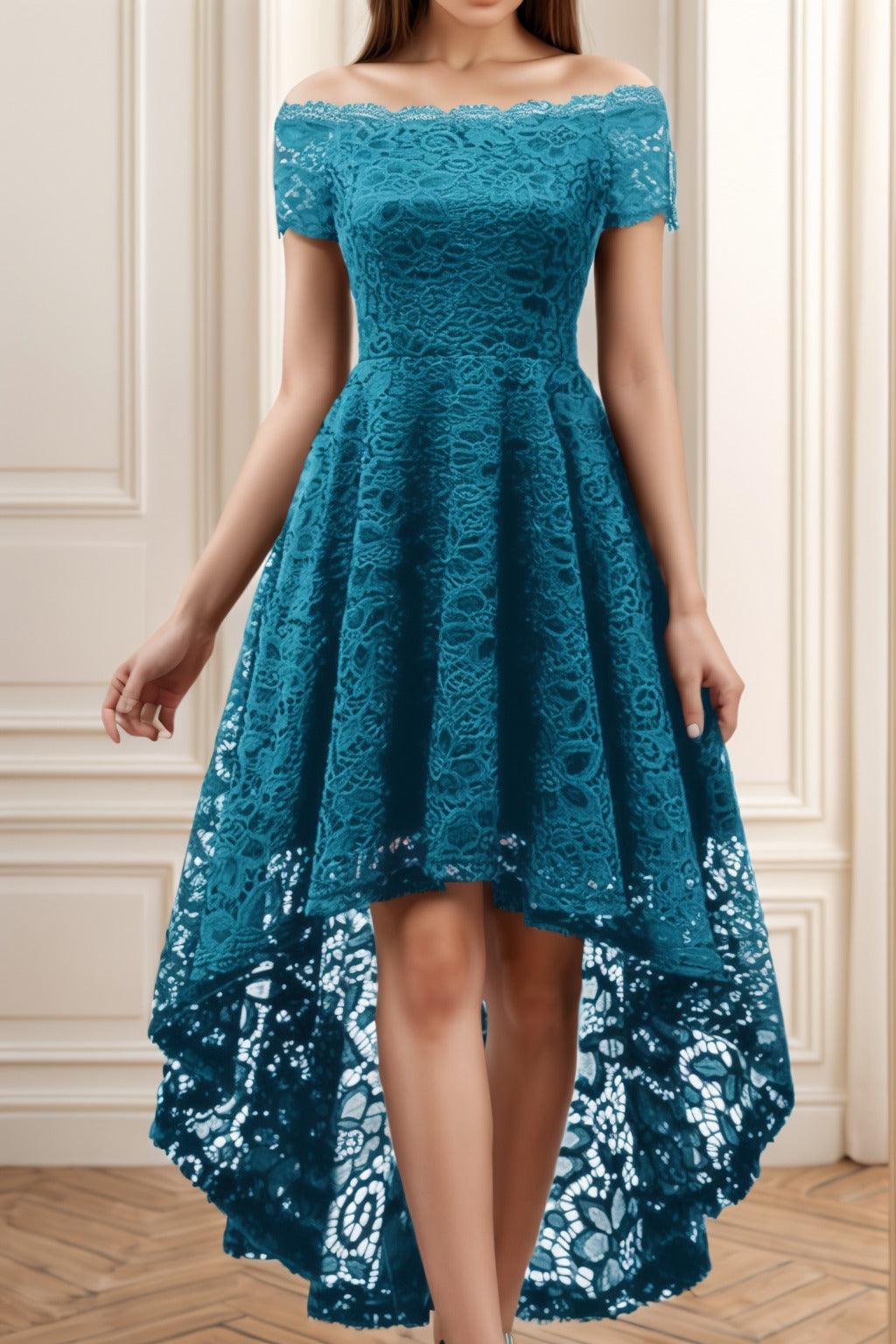 A-Line High-Low Silk-Like Graduation Dresses CS0562 - COCOMELODY