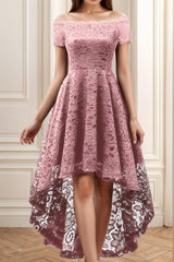 A-Line High-Low Silk-Like Graduation Dresses CS0562 - COCOMELODY