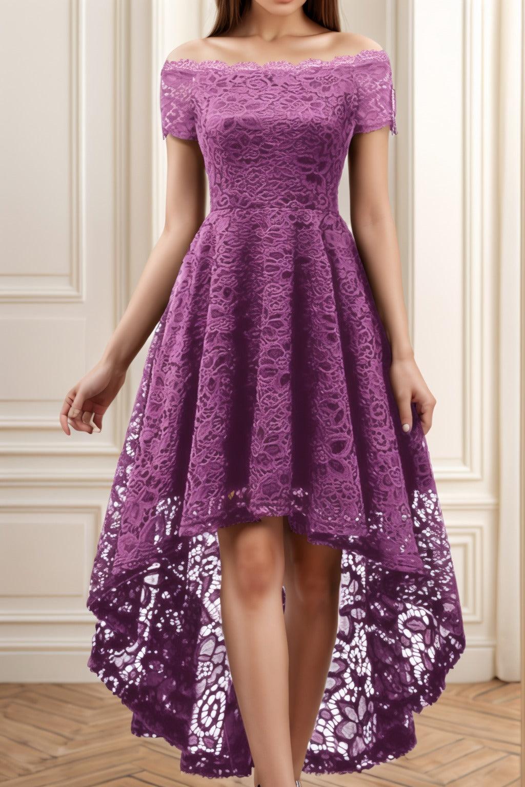 A-Line High-Low Silk-Like Graduation Dresses CS0562 - COCOMELODY