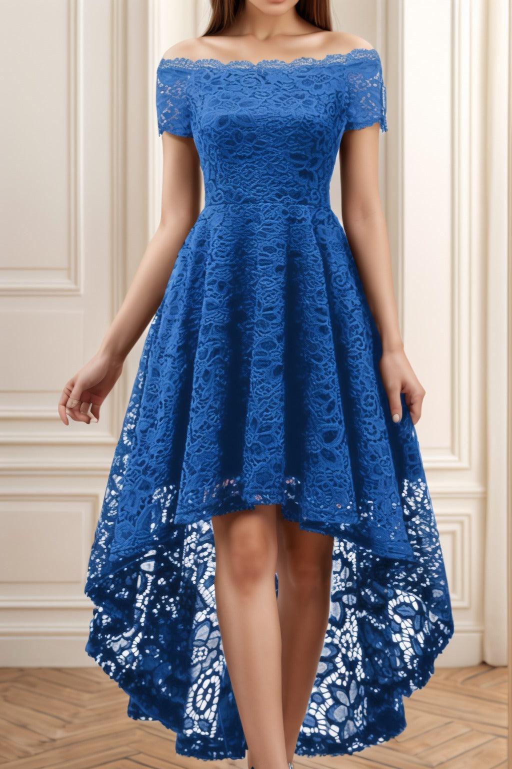 A-Line High-Low Silk-Like Graduation Dresses CS0562 - COCOMELODY