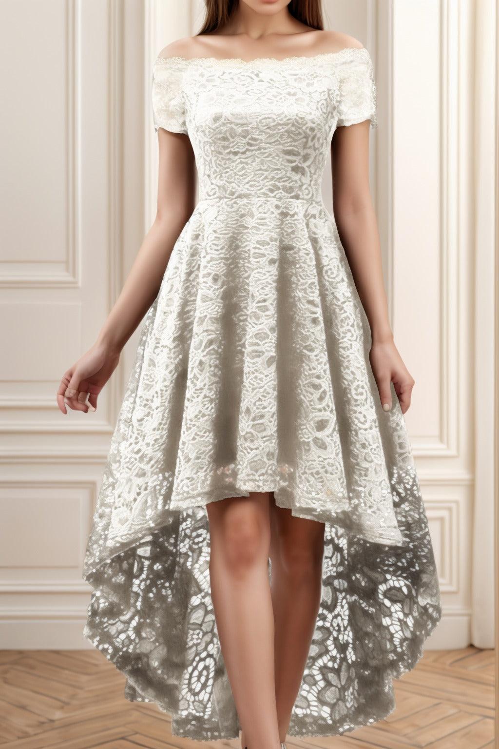 A-Line High-Low Silk-Like Graduation Dresses CS0562 - COCOMELODY