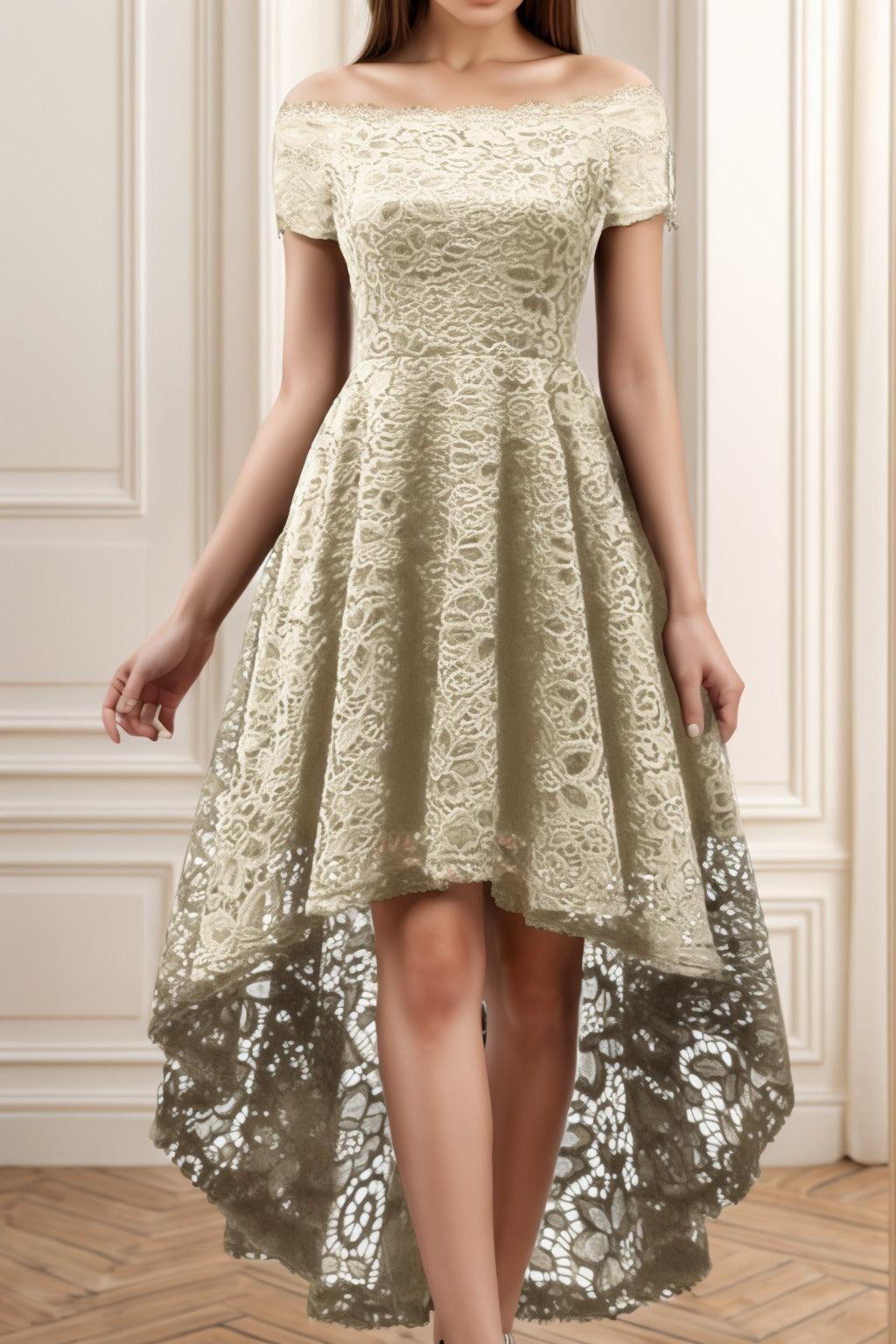 A-Line High-Low Silk-Like Graduation Dresses CS0562 - COCOMELODY