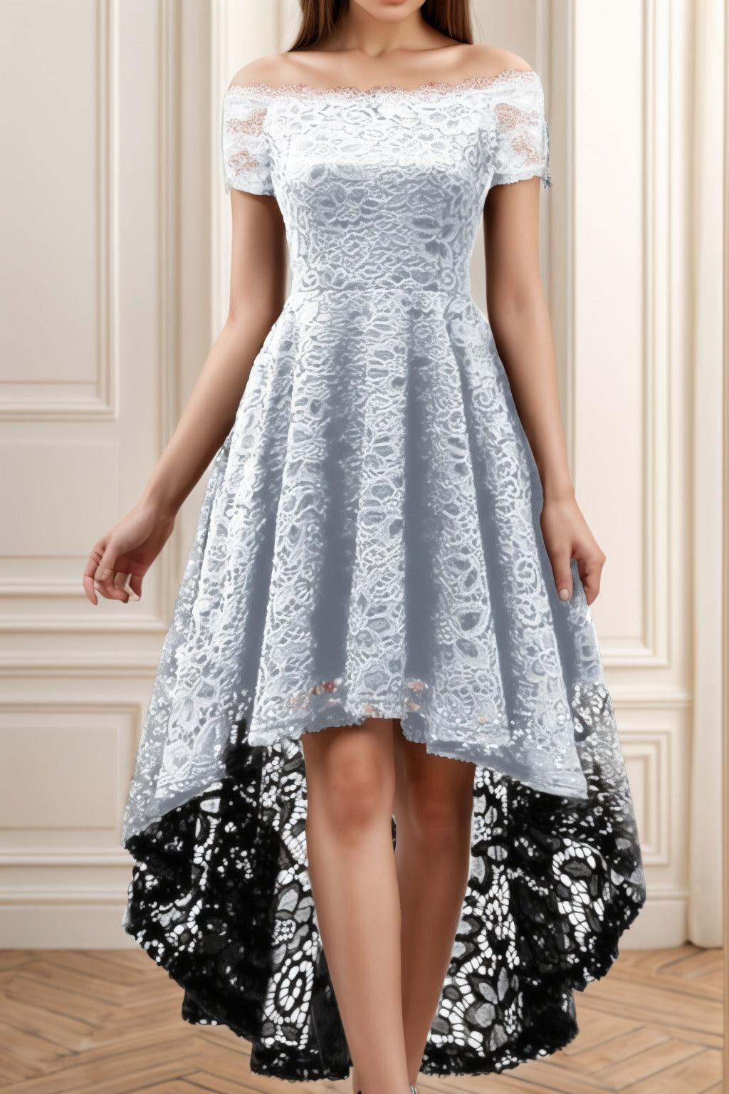 A-Line High-Low Silk-Like Graduation Dresses CS0562 - COCOMELODY