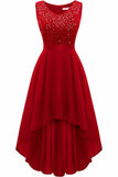 A-Line Knee Length Sequined Graduation Dresses CS0563 - COCOMELODY