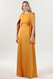 A-Line Maxi Stretch Crepe Formal Dress CS0586 - COCOMELODY