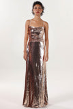 Sheath-Column Maxi Sequined Formal Dress CS0622 - COCOMELODY