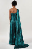 A-Line Maxi Metallic Formal Dress CS0643 - COCOMELODY
