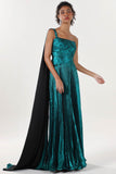 A-Line Maxi Metallic Formal Dress CS0643 - COCOMELODY