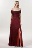 Sheath-Column Maxi Metallic Formal Dress CS0645 - COCOMELODY