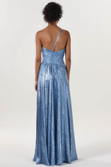 A-line Maxi Metallic Formal Dress CS0650 - COCOMELODY
