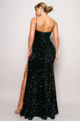 Sheath-Column Floor Length Polyester Spandex Dress CS0675 - COCOMELODY