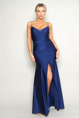 Sheath-Column Floor Length Nylon Spandex Dress CS0676 - COCOMELODY