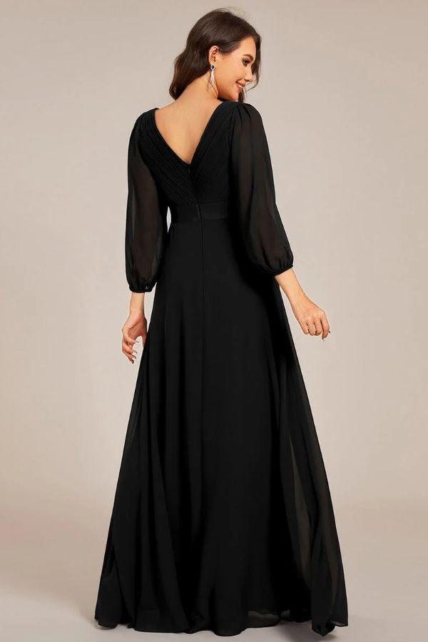 A-Line Maxi Chiffon Dress CS0683 - COCOMELODY