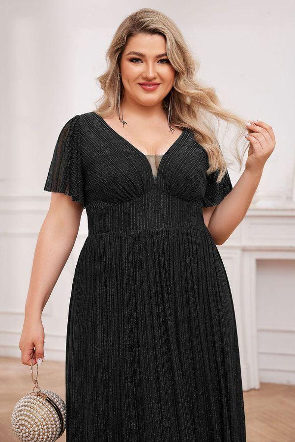 A-Line Maxi Polyester Dress CS0688 - COCOMELODY
