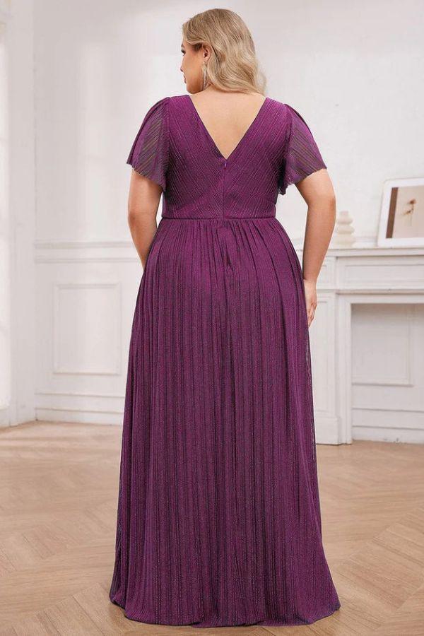 A-Line Maxi Polyester Dress CS0688 - COCOMELODY